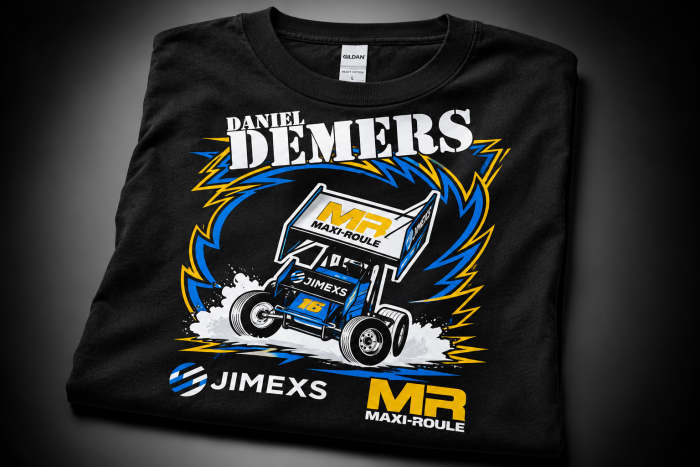 T Shirt De Course Daniel Demers (1) — réalisation L’Atelier 13, St-Hyacinthe